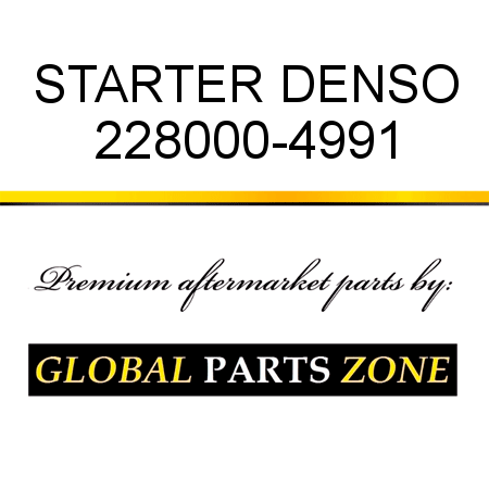 STARTER DENSO 228000-4991