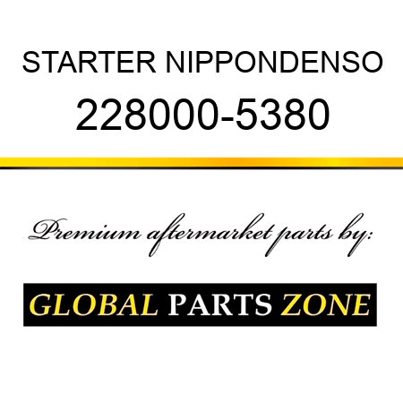 STARTER NIPPONDENSO 228000-5380