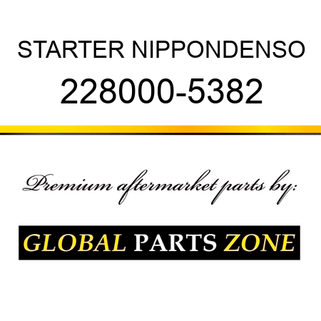 STARTER NIPPONDENSO 228000-5382