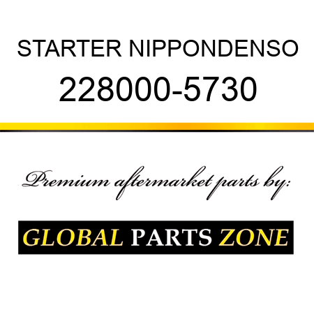 STARTER NIPPONDENSO 228000-5730