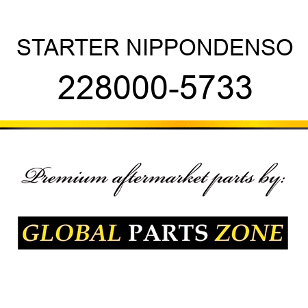 STARTER NIPPONDENSO 228000-5733