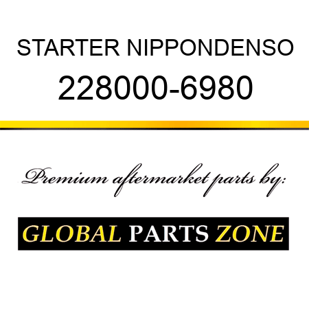 STARTER NIPPONDENSO 228000-6980