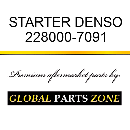 STARTER DENSO 228000-7091