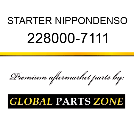 STARTER NIPPONDENSO 228000-7111