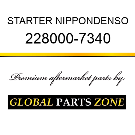STARTER NIPPONDENSO 228000-7340