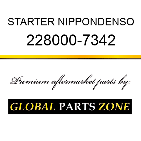 STARTER NIPPONDENSO 228000-7342