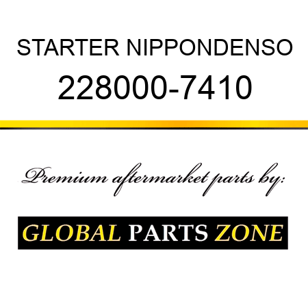 STARTER NIPPONDENSO 228000-7410