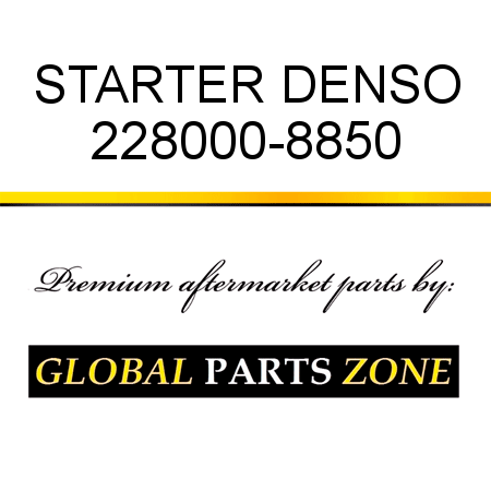 STARTER DENSO 228000-8850