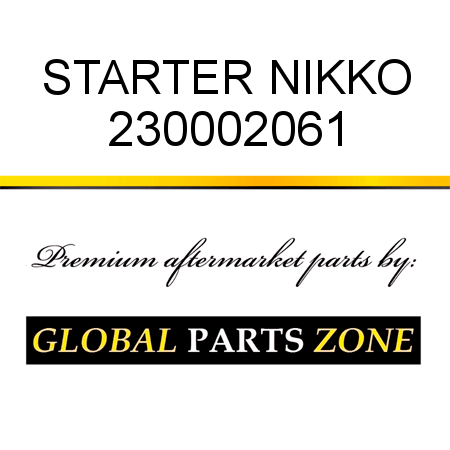 STARTER NIKKO 230002061