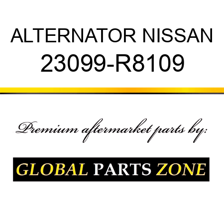 ALTERNATOR NISSAN 23099-R8109