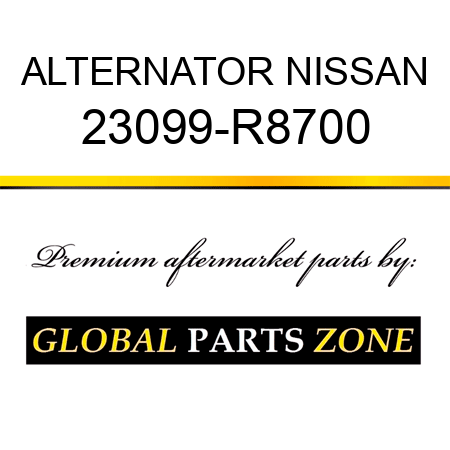 ALTERNATOR NISSAN 23099-R8700