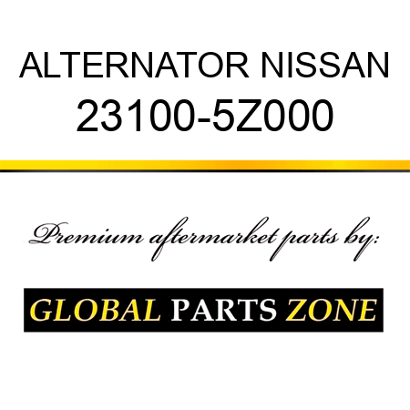 ALTERNATOR NISSAN 23100-5Z000