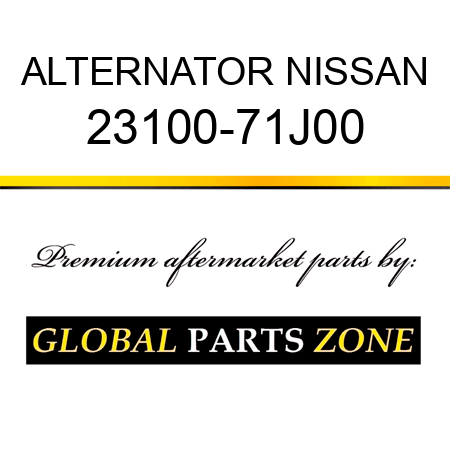 ALTERNATOR NISSAN 23100-71J00