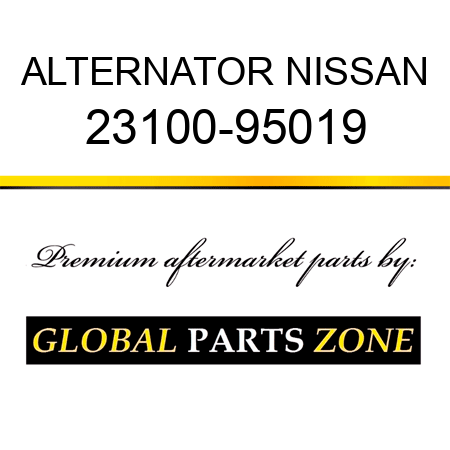 ALTERNATOR NISSAN 23100-95019