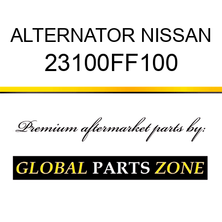 ALTERNATOR NISSAN 23100FF100