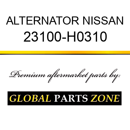 ALTERNATOR NISSAN 23100-H0310