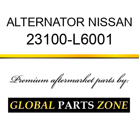 ALTERNATOR NISSAN 23100-L6001