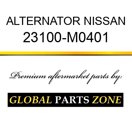 ALTERNATOR NISSAN 23100-M0401