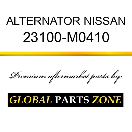 ALTERNATOR NISSAN 23100-M0410