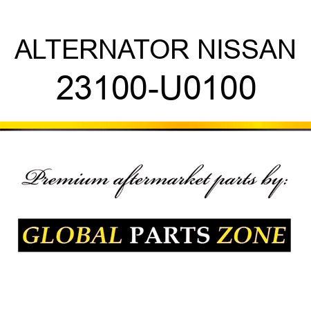 ALTERNATOR NISSAN 23100-U0100