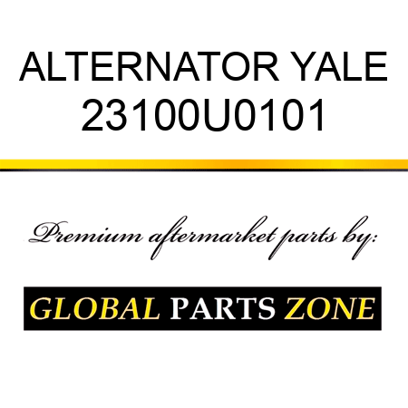 ALTERNATOR YALE 23100U0101