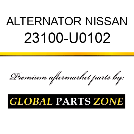 ALTERNATOR NISSAN 23100-U0102