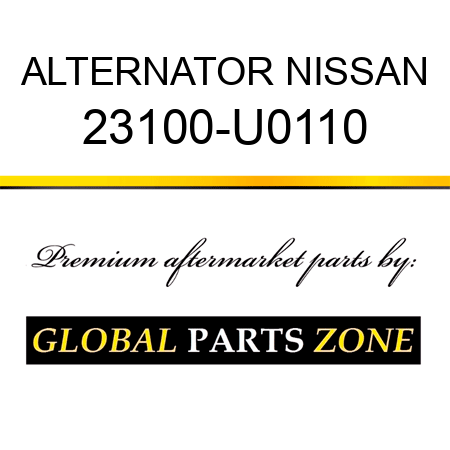 ALTERNATOR NISSAN 23100-U0110