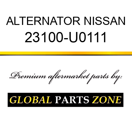 ALTERNATOR NISSAN 23100-U0111