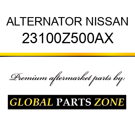 ALTERNATOR NISSAN 23100Z500AX