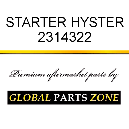 STARTER HYSTER 2314322