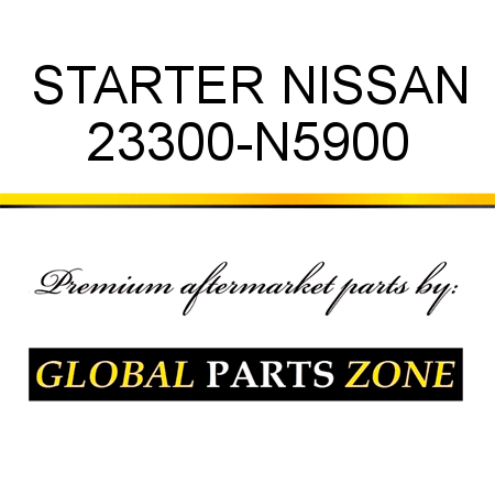 STARTER NISSAN 23300-N5900