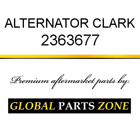 ALTERNATOR CLARK 2363677