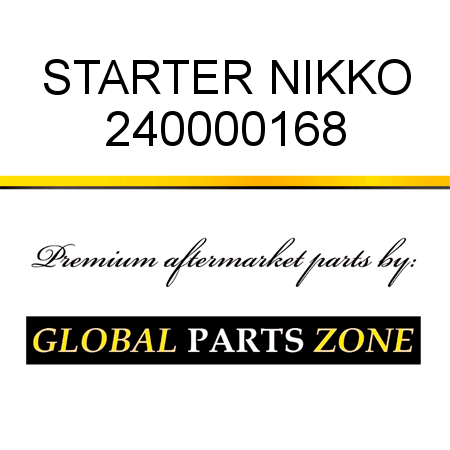 STARTER NIKKO 240000168