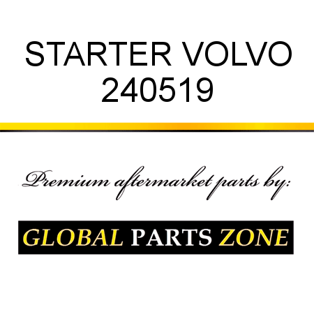 STARTER VOLVO 240519