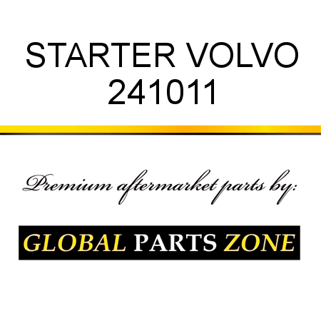 STARTER VOLVO 241011