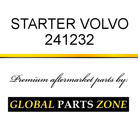 STARTER VOLVO 241232