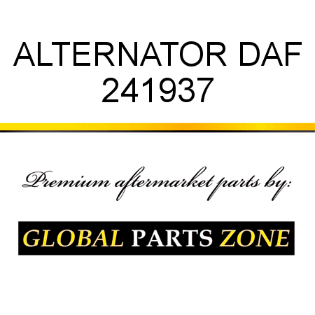 ALTERNATOR DAF 241937