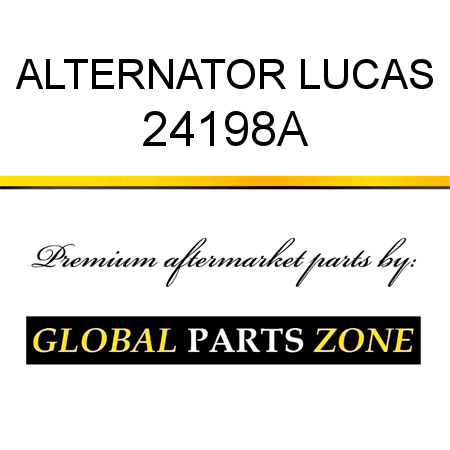 ALTERNATOR LUCAS 24198A