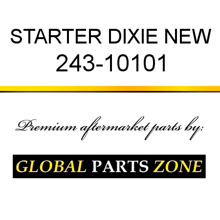 STARTER DIXIE NEW 243-10101