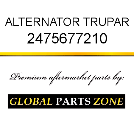 ALTERNATOR TRUPAR 2475677210