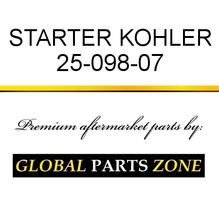 STARTER KOHLER 25-098-07