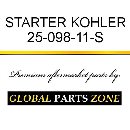 STARTER KOHLER 25-098-11-S