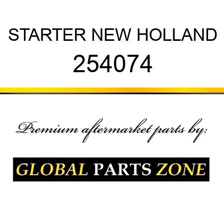 STARTER NEW HOLLAND 254074