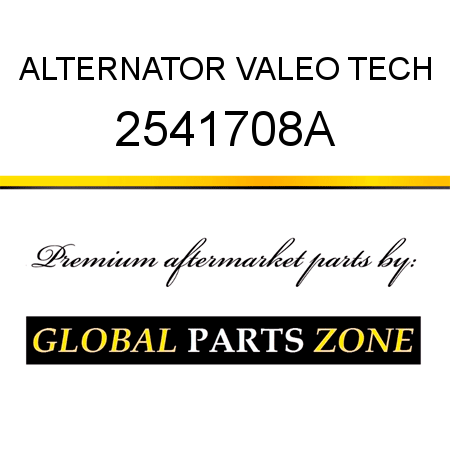 ALTERNATOR VALEO TECH 2541708A