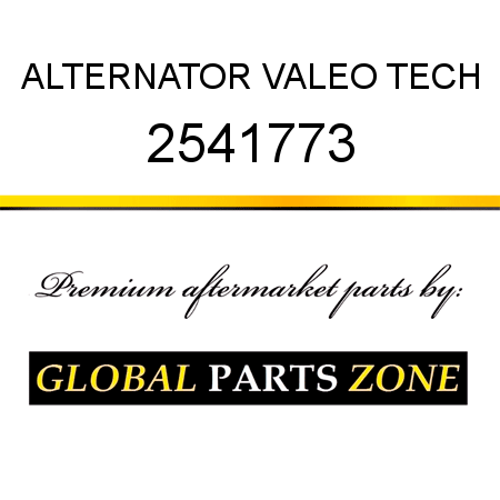 ALTERNATOR VALEO TECH 2541773