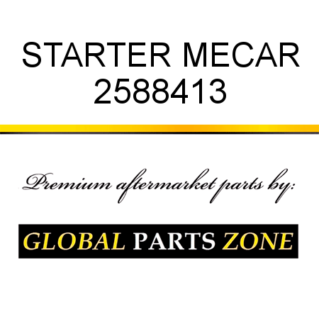 STARTER MECAR 2588413