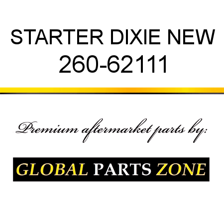 STARTER DIXIE NEW 260-62111