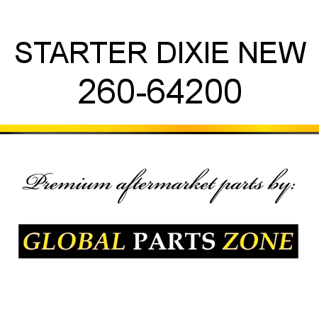 STARTER DIXIE NEW 260-64200