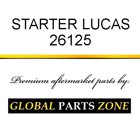 STARTER LUCAS 26125