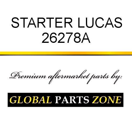 STARTER LUCAS 26278A